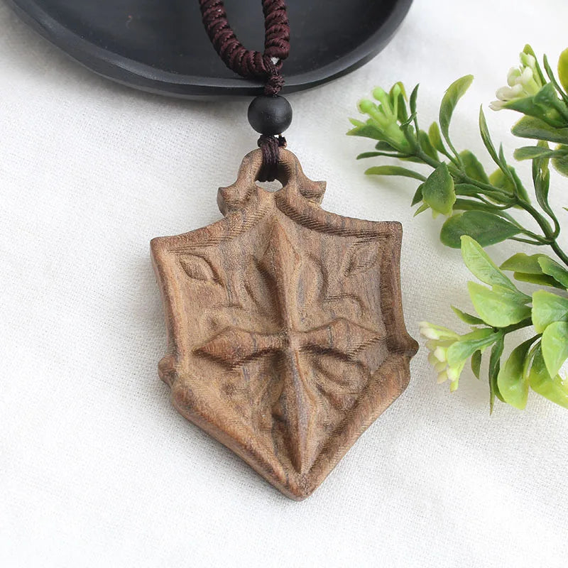 Collier africain en bois, fait main