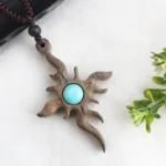 Ancien collier en bois, art africain