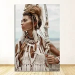 Oeuvre d'art femme, nuances africaines