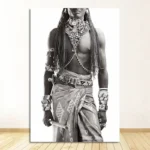 Tableau artistique femme, hommage à l'Afrique