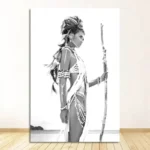Art africain : tableau représentant une femme