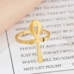 Bague artisanale Croix Ankh, symbole spirituel africain