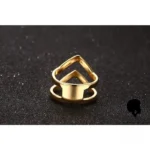 Bague en V inspirée de motifs africains traditionnels