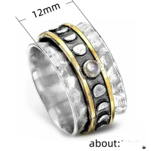 Bague Africaine Rotative aux motifs traditionnels uniques