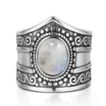 Bague Africaine en Pierre de Lune