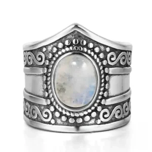 Bague Africaine en Pierre de Lune