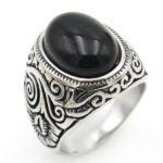 Élégante bague vintage Oeil de Tigre