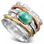 Bague Africaine en argent, design élégant et culturel