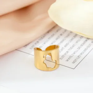 Bague Afrique en or élégante et unique