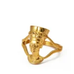 Bague africaine en or, motif Ankh