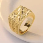 Bague africaine pour homme en métal élégant
