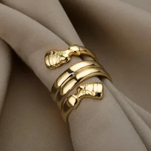 Bague africaine inspirée de la beauté de Néfertiti