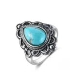 Bague Turquoise Africaine élégante et authentique