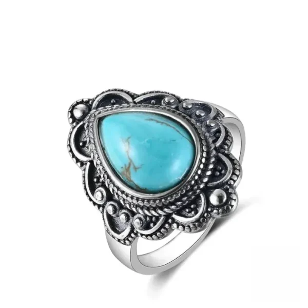 bague-pierre-turquoise-africaine-1 Bague Turquoise Africaine élégante et authentique