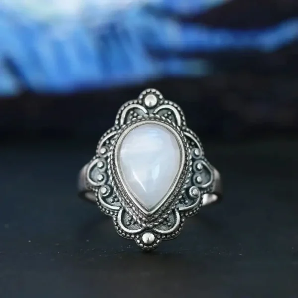 Bague statement avec turquoise d'Afrique