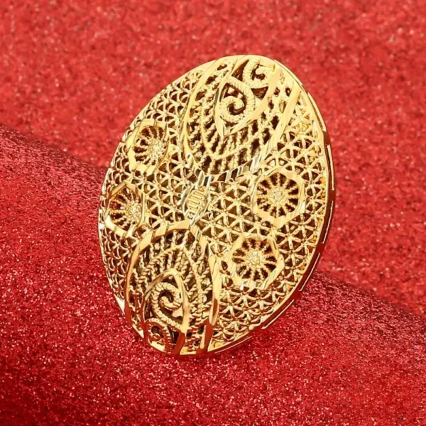 Bague Africaine avec motifs sénégalais distinctifs