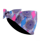 Bandeau contemporain en tissu africain vibrant