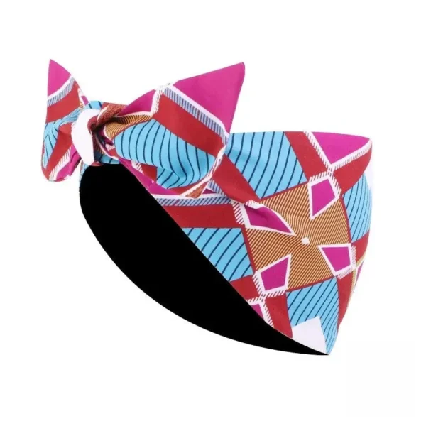 Bandeau stylé aux motifs africains vibrants