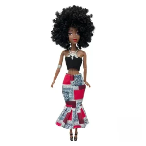 Barbie Afro Noir - Poupée tendance et stylée