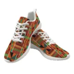 Basket Kenté imprimée avec motifs africains colorés.