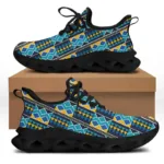 Basket Kenté Bleu motif africain