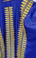 Tissu bazin brodé pour vêtements africains féminins