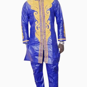 Bazin Grand Boubou Homme élégant en tissu africain
