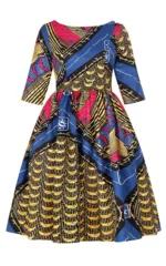 Robe femme aux couleurs vives et expressives