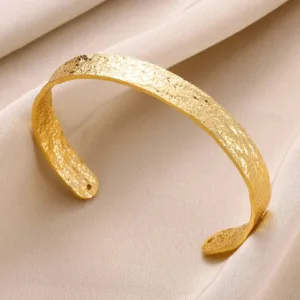 Bijoux manchette style africain doré