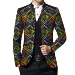 Blazer en tissu africain Wax pour homme