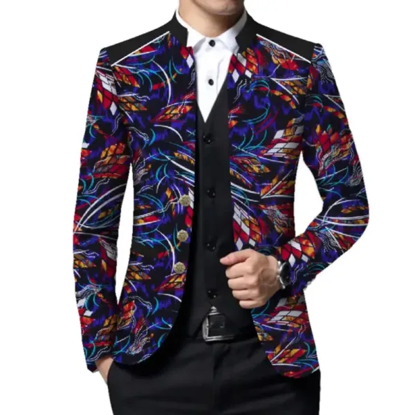 blazer-wax-africain-homme-1 Blazer Wax Africain pour homme