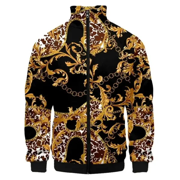 bombers-africain-homme-noir-doree-1 Bombers africain noir avec motifs dorés pour homme