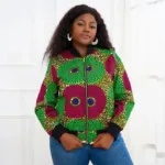 Bombers femme en tissu africain, style moderne et coloré