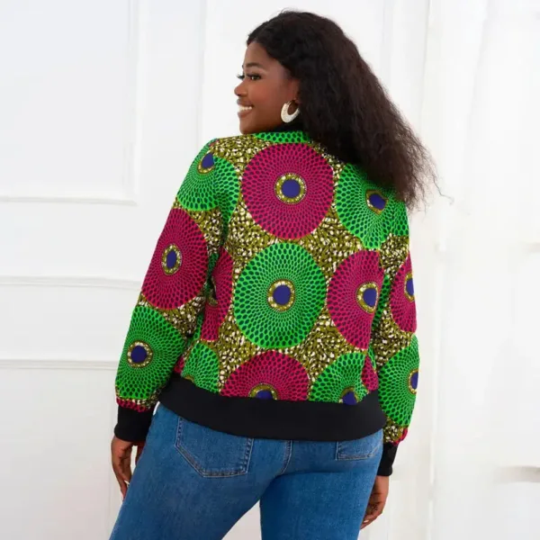 Vêtement africain femme, bombers original au design traditionnel