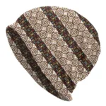 Bonnet Marron au Motif Africain élégant et stylé