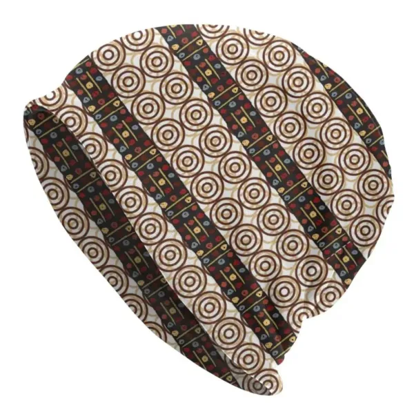 bonnet-motif-africain-marron-1 Bonnet Marron au Motif Africain élégant et stylé