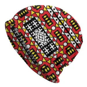 Bonnet africain avec motif Ankara coloré et unique