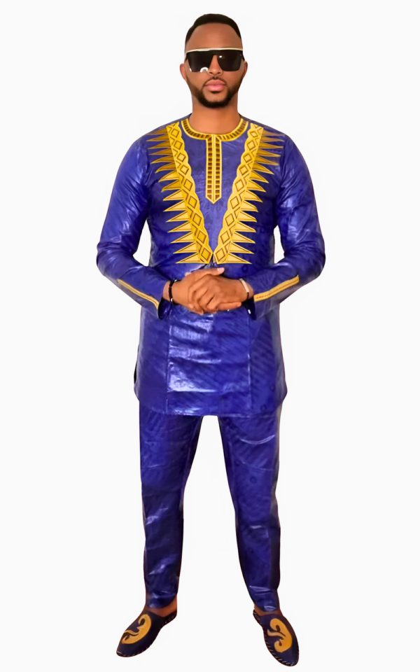 boubou-2-pieces-homme-1 Boubou Africain 2 pièces pour homme
