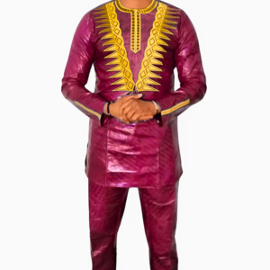 Vêtement traditionnel africain style boubou pour homme