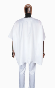 Boubou africain homme manches courtes en tissu léger