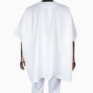 Boubou africain homme manches courtes en tissu léger