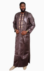Boubou 2 pièces homme marron