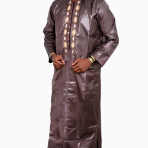 Boubou 2 pièces homme marron