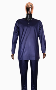 Tenue 3 pièces élégante pour homme, style boubou