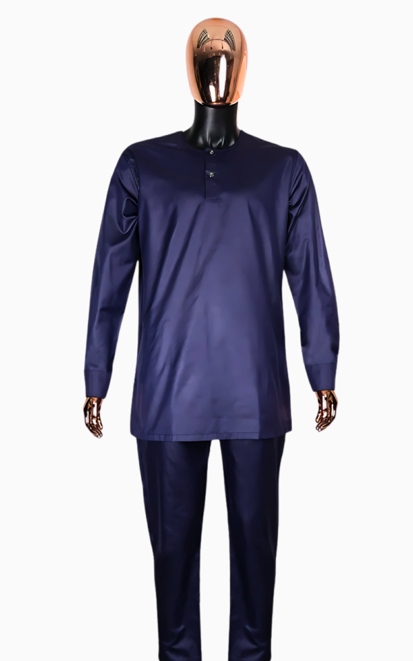 Tenue 3 pièces élégante pour homme, style boubou