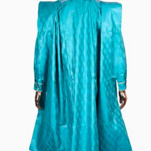 Vêtement africain moderne pour homme en turquoise