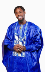 Boubou homme en tissu 3 pièces, style africain élégant