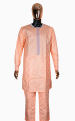 Vêtements traditionnels africains, boubou homme saumon