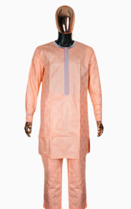 Vêtements traditionnels africains, boubou homme saumon