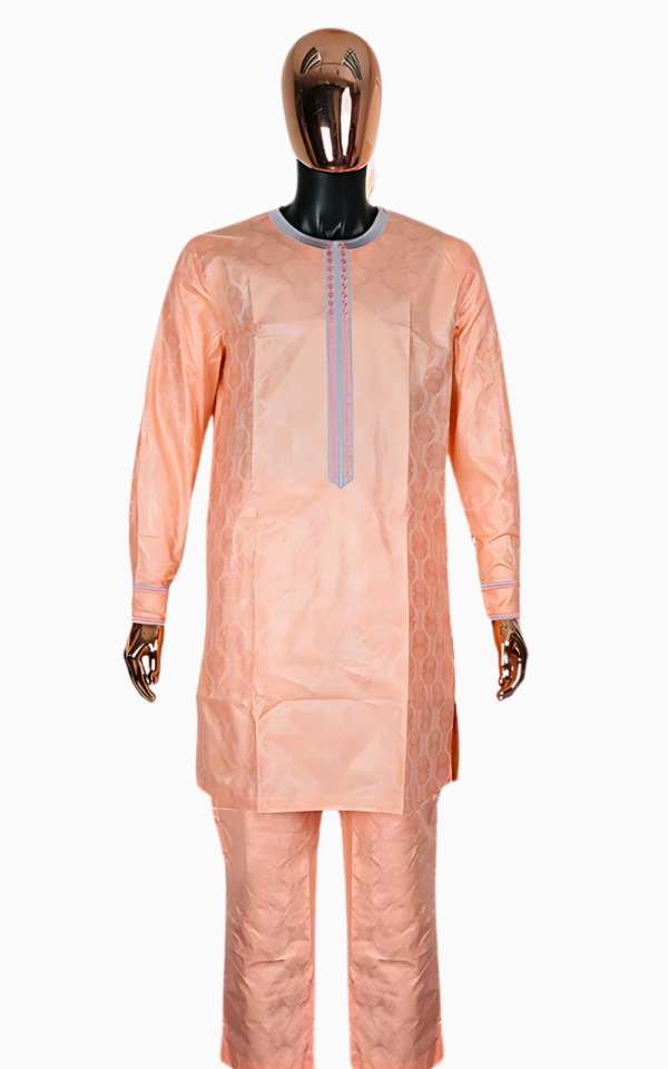 Vêtements traditionnels africains, boubou homme saumon